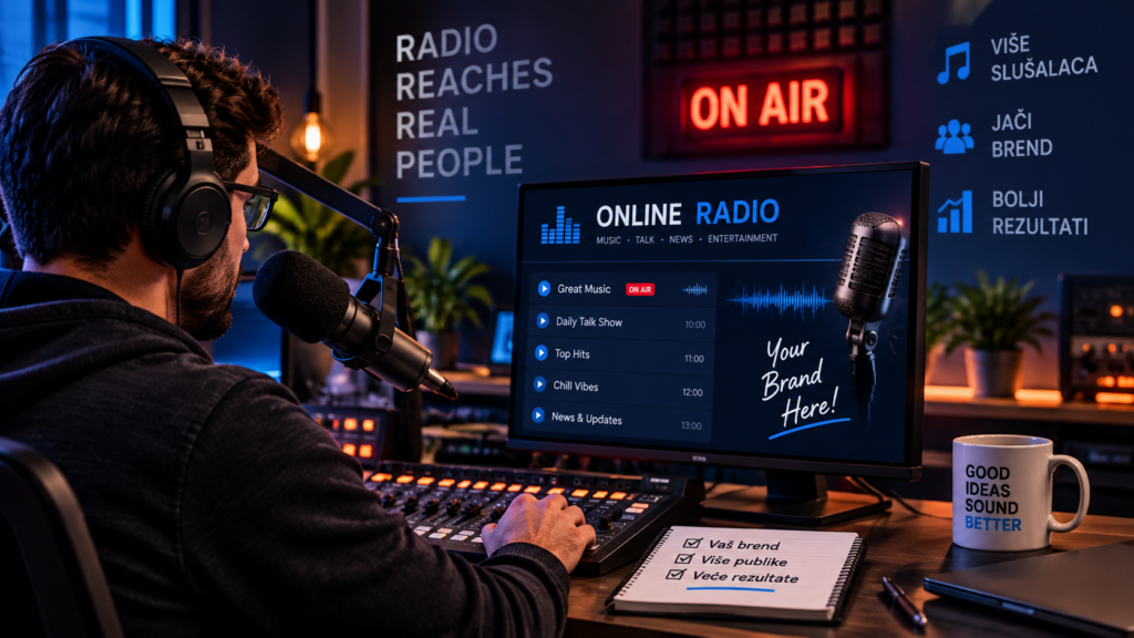 Audio ogla&scaron;avanje i promocija na internet radiju