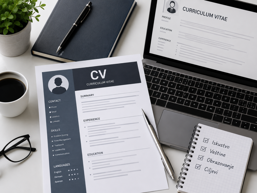 Izrada profesionalnog CV-a za konkurisanje za posao