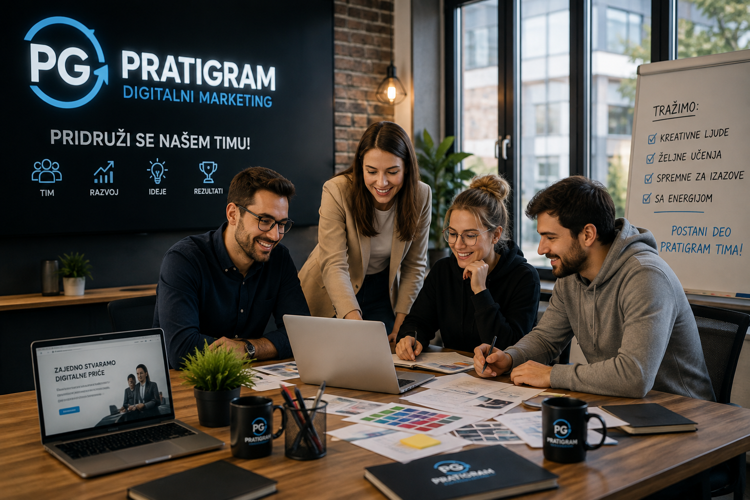 Zapo&scaron;ljavanje i karijera u Pratigram timu